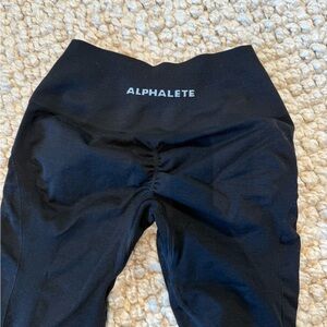 Alphalete Kids Black Scrunch-Back High-Waist Leggings